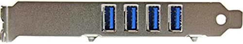 StarTech.com 4-Port PCI Express SuperSpeed USB 3.0 Controller Card with UASP - 5Gbps - USB 3.0 Expansion Card with SATA Power , TAA (PEXUSB3S4V)