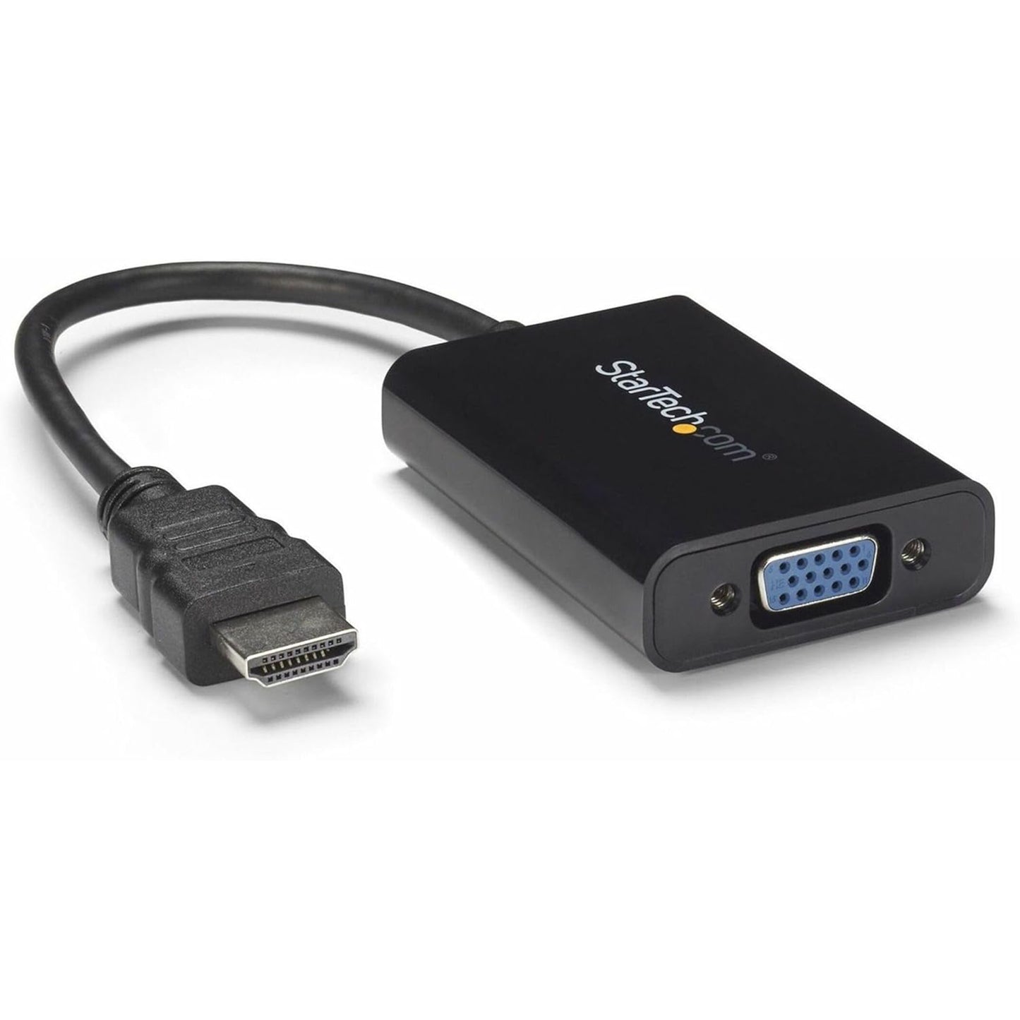 StarTech.com HD2VGAA2 HDMI to VGA Adapter – 1920x1080 – HDMI Converter with Audio Output – VGA to HDMI Monitor Adapter ,Black