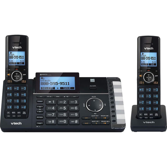 VTech  2-Handset Cordless Telephone, Black DS6251-2
